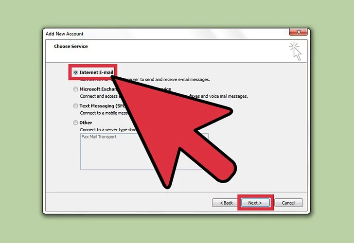 Cấu hình mail Outlook 2010