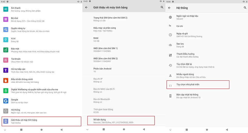 Sử dụng Masstel Tab10 Ultra