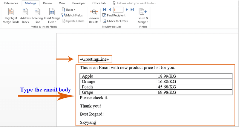 Gửi mail đến nhiều người nhận trong Outlook