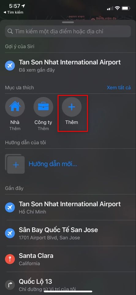 Thêm địa điểm vào Apple Maps