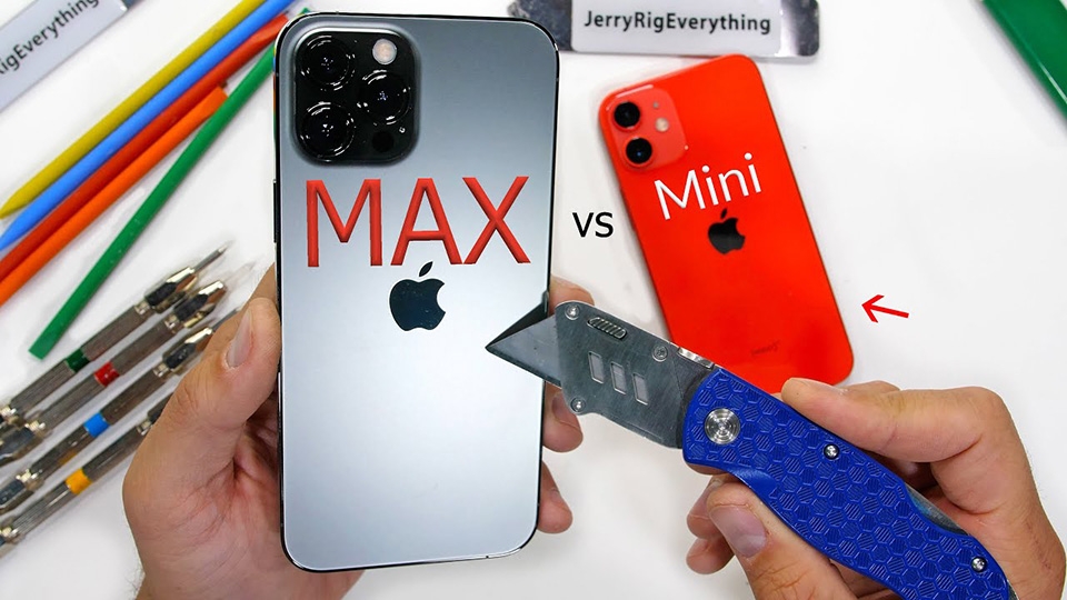 Tra tấn iPhone 12 Pro Max và iPhone 12 mini (ảnh 1) Tra tấn iPhone 12 Pro Max và iPhone 12 mini (ảnh 1)