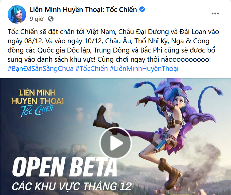 LMHT Tốc Chiến chính thức Open Beta tại Việt Nam LMHT Tốc Chiến chính thức Open Beta tại Việt Nam