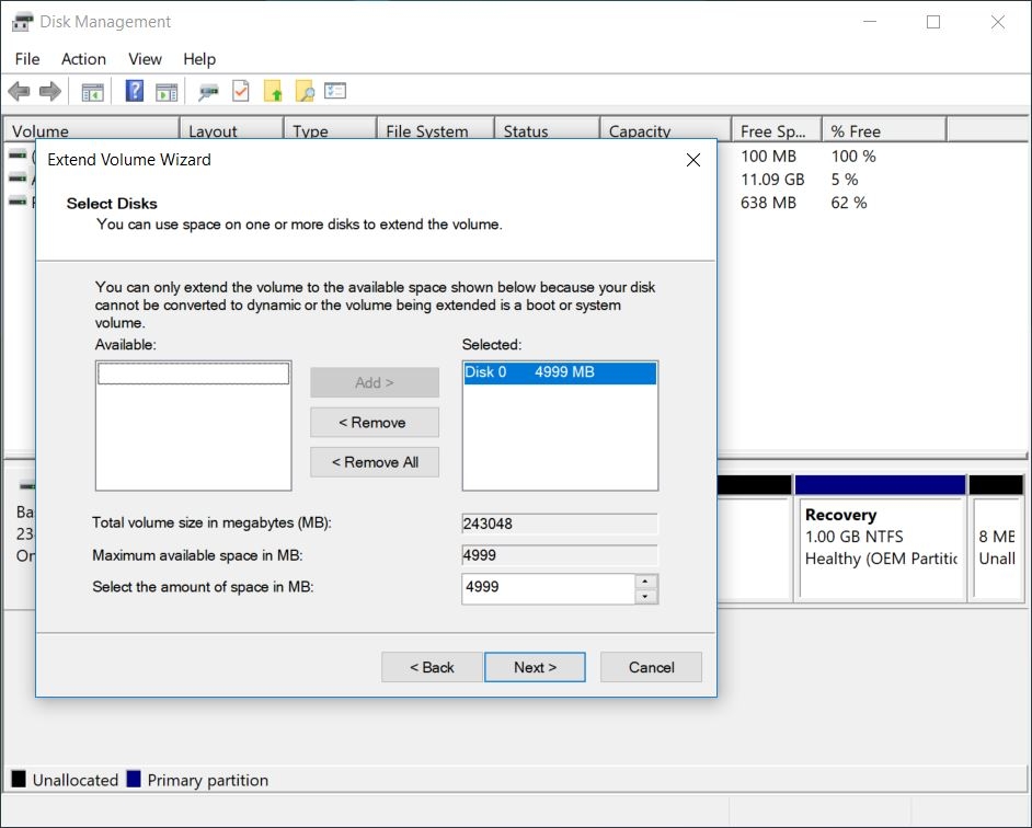gộp ổ đĩa trên Windows 10 - hình 5