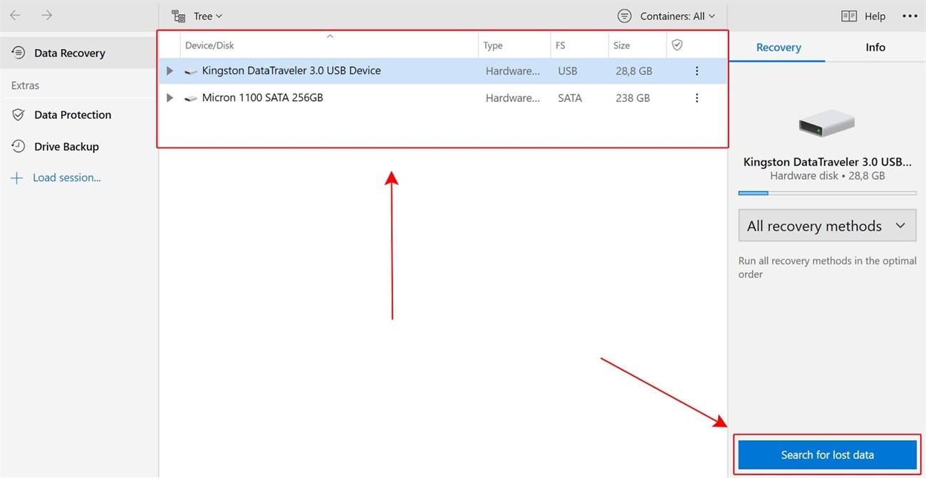 khôi phục dữ liệu USB bị format bằng Disk Drill - hình 1