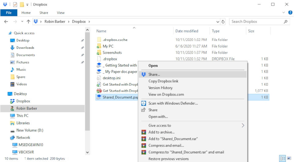 Cách chia sẻ file trên Dropbox Cách chia sẻ file trên Dropbox