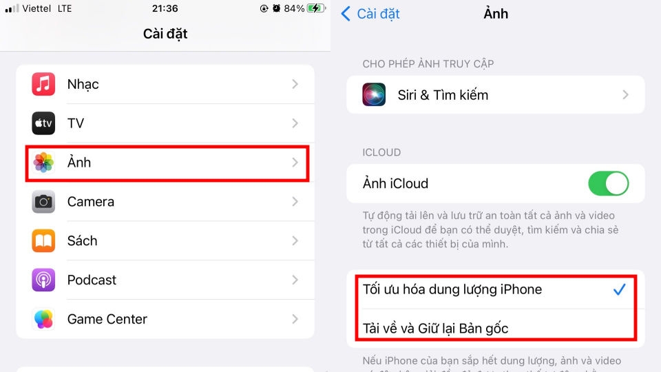 Giải phóng dung lượng iPhone bằng cách tắt tính năng giữ ảnh gốc khi chụp HDR