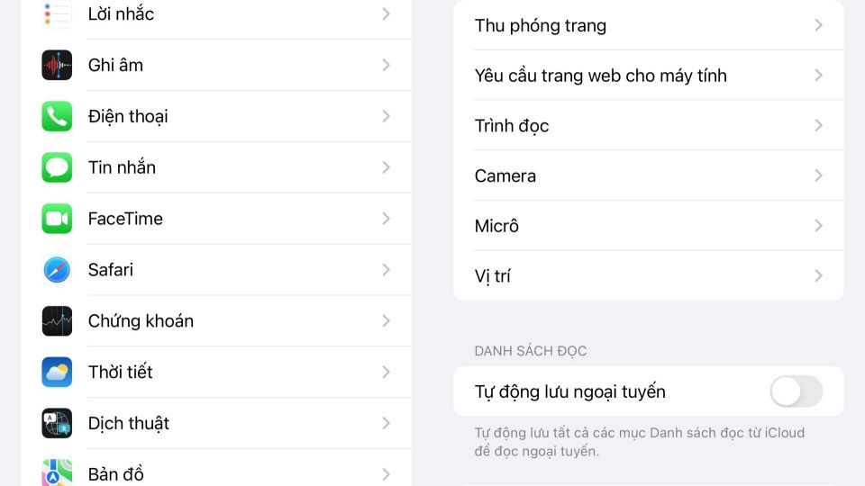 Tắt tính năng tự động lưu ngoại tuyến trên điện thoại