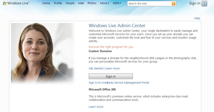 Tạo email tên miền riêng với Outlook - Bước 1