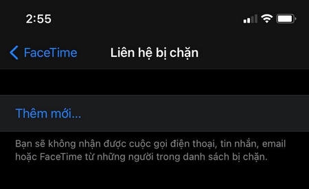 chặn FaceTime