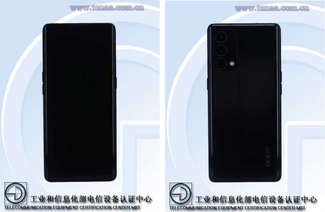 Hình ảnh thiết kế và thông số camera của OPPO Reno5 Pro 5G