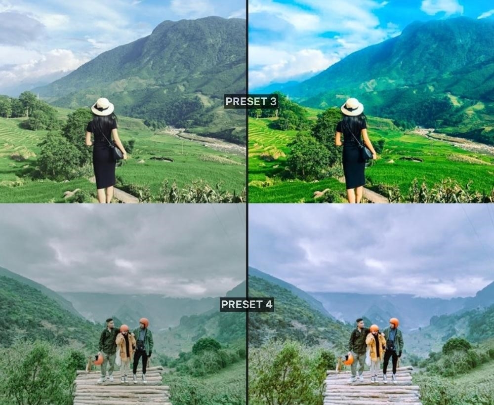 Mẫu preset Lightroom 3 và 4