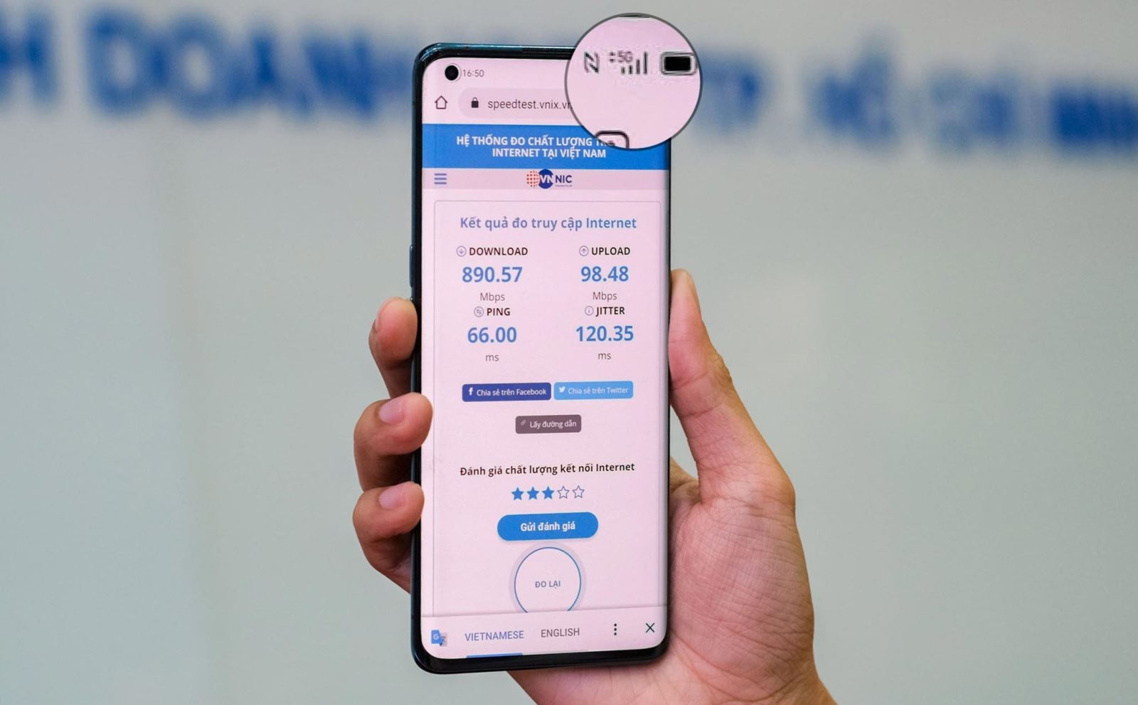 Vinaphone thử nghiệm mạng 5G tại Việt Nam, tốc độ tối đa 1Gbps