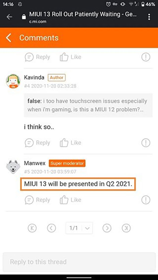 Thông tin MIUI 13 Thông tin MIUI 13