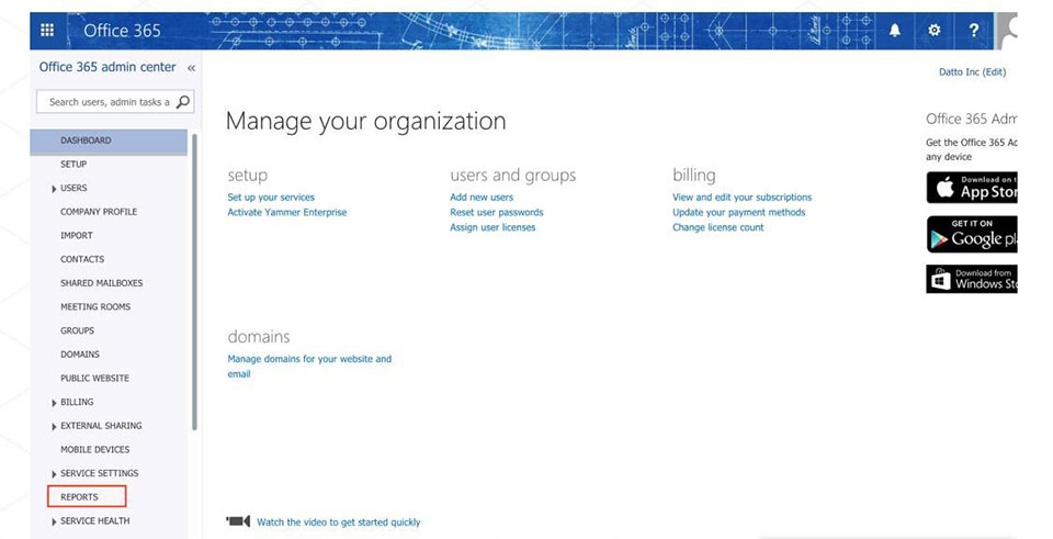 Cách kiểm tra dung lượng trên Office 365 Cách kiểm tra dung lượng trên Office 365