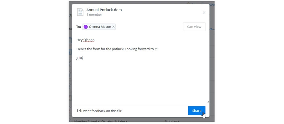 Chia sẻ bài qua Dropbox Chia sẻ bài qua Dropbox