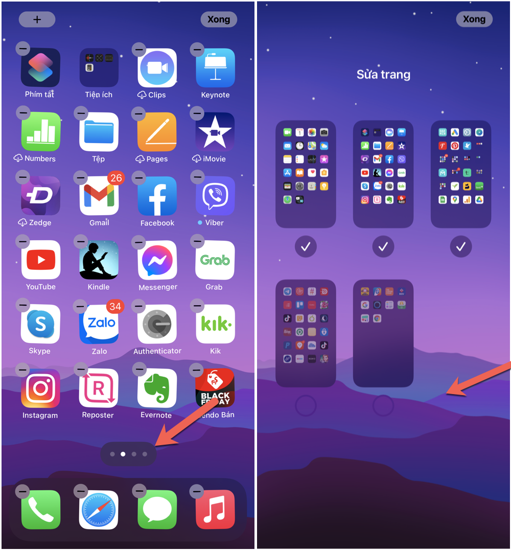 Ẩn nhanh biểu tượng ra khỏi màn hình chủ iOS 14
