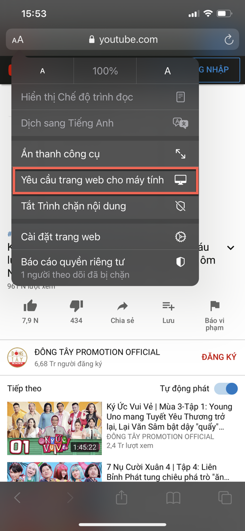 Xem video clip YouTube chế độ thu nhỏ trên iOS 14