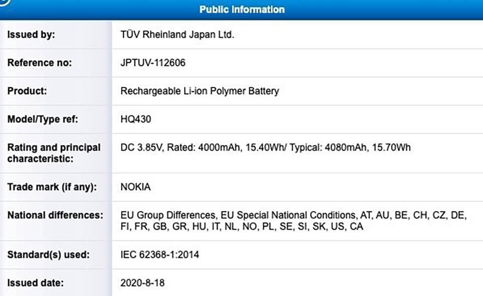 Nokia TA-1333 đạt chứng nhận FCC (ảnh 4)