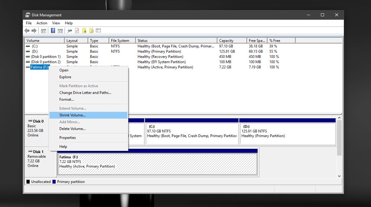 cách phân vùng thẻ nhớ