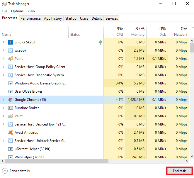 task manager