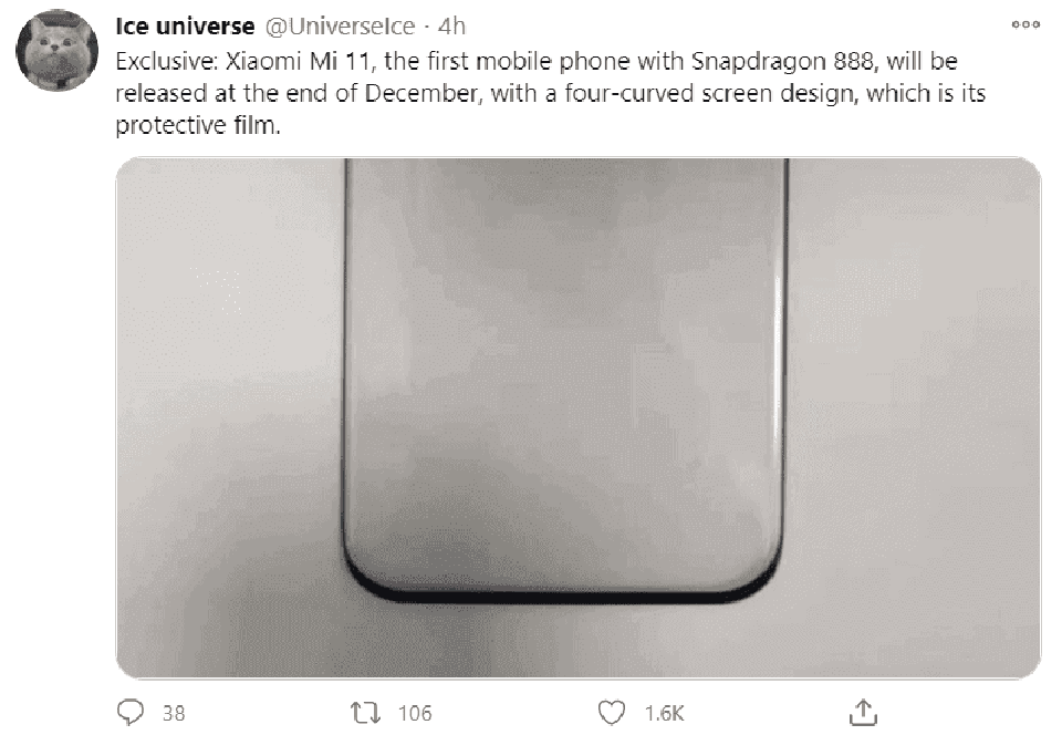 Xiaomi có thể ra mắt Mi 11 series với chip Snapdragon 888 trong tháng 12 này