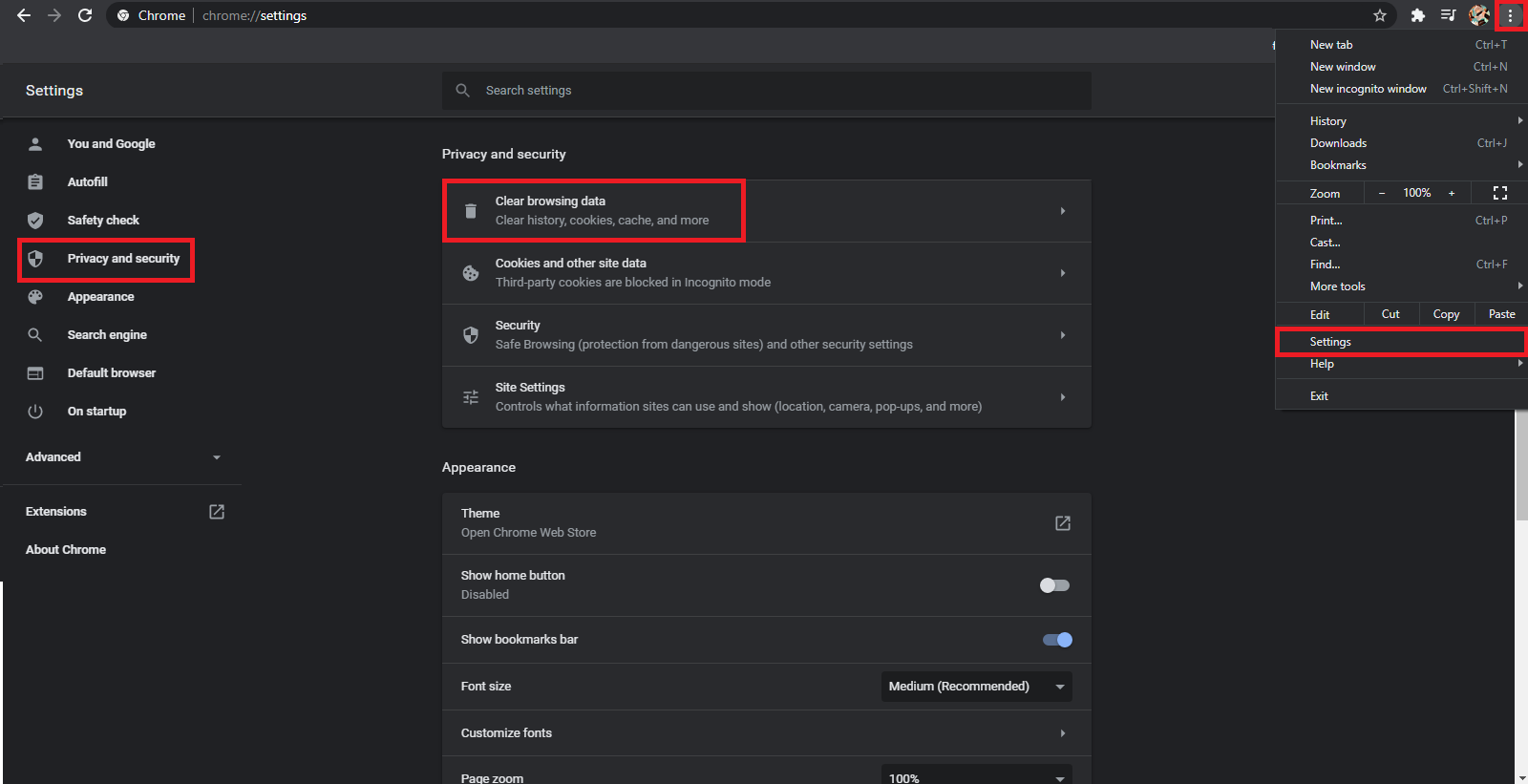 xóa cookies trên google chrome