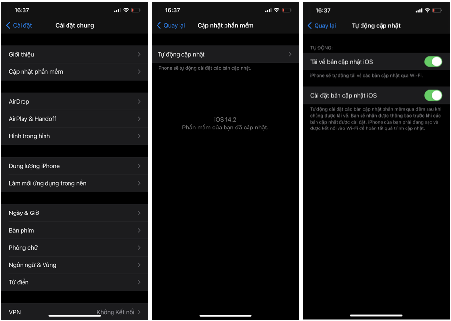 Tự động cập nhật iOS