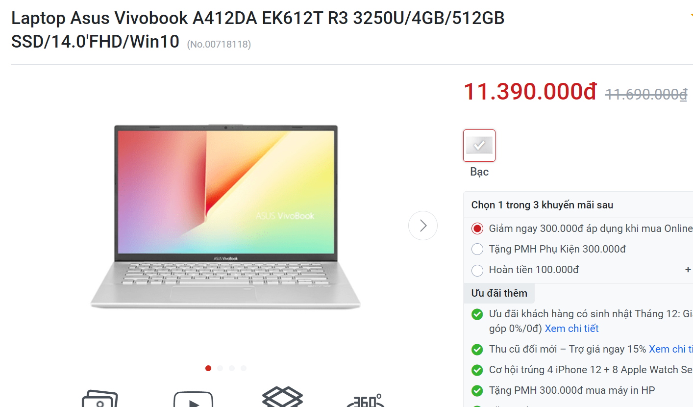 giá bán laptop Asus