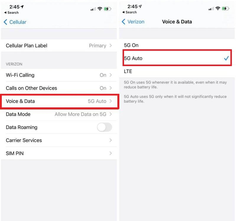 kiểm tra điện thoại có hỗ trợ 5g không 7