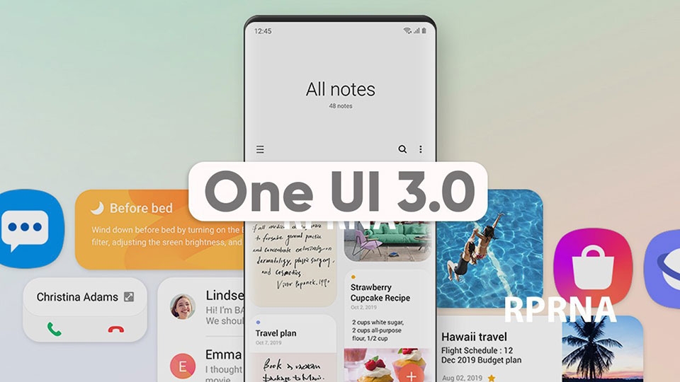 One UI 3.0 One UI 3.0