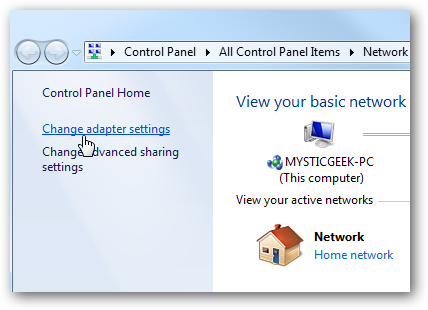 sửa cài đặt Wifi windows 7