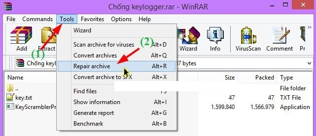 Repair lại tài liệu