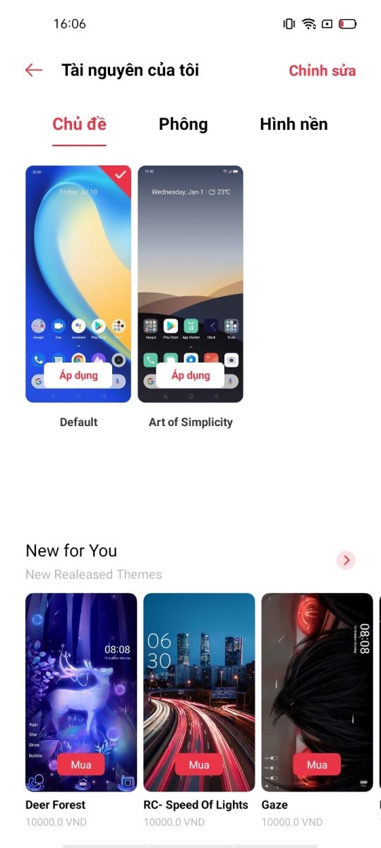 Chủ đề trên Realme C17