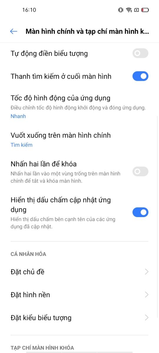 Nhấn hai lần để tắt màn hình