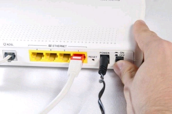 khởi động lại modem