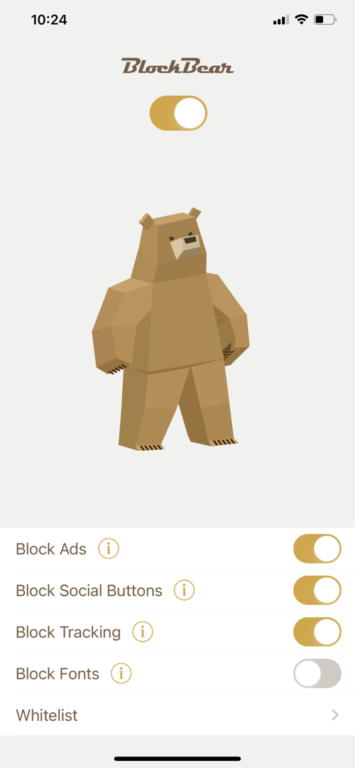 Giao diện BlockBear