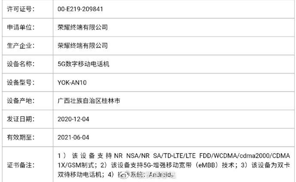 Honor V40