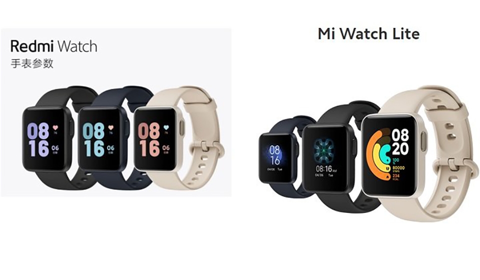So sánh Redmi Watch và Xiaomi Mi Watch Lite So sánh Redmi Watch và Xiaomi Mi Watch Lite