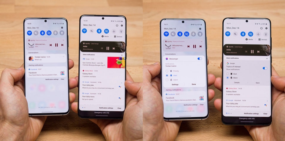 Kiểu thông báo mới One UI 3.0 Kiểu thông báo mới One UI 3.0