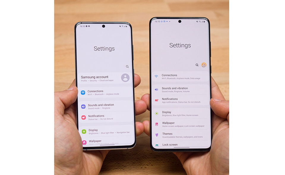 Giao diện mới cho menu cài đặt Giao diện mới cho menu cài đặt