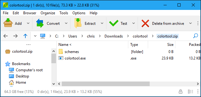 Giải nén bằng PeaZip