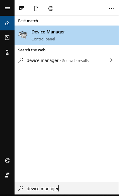 mở device manager