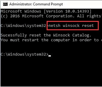 Reset TCP/IP