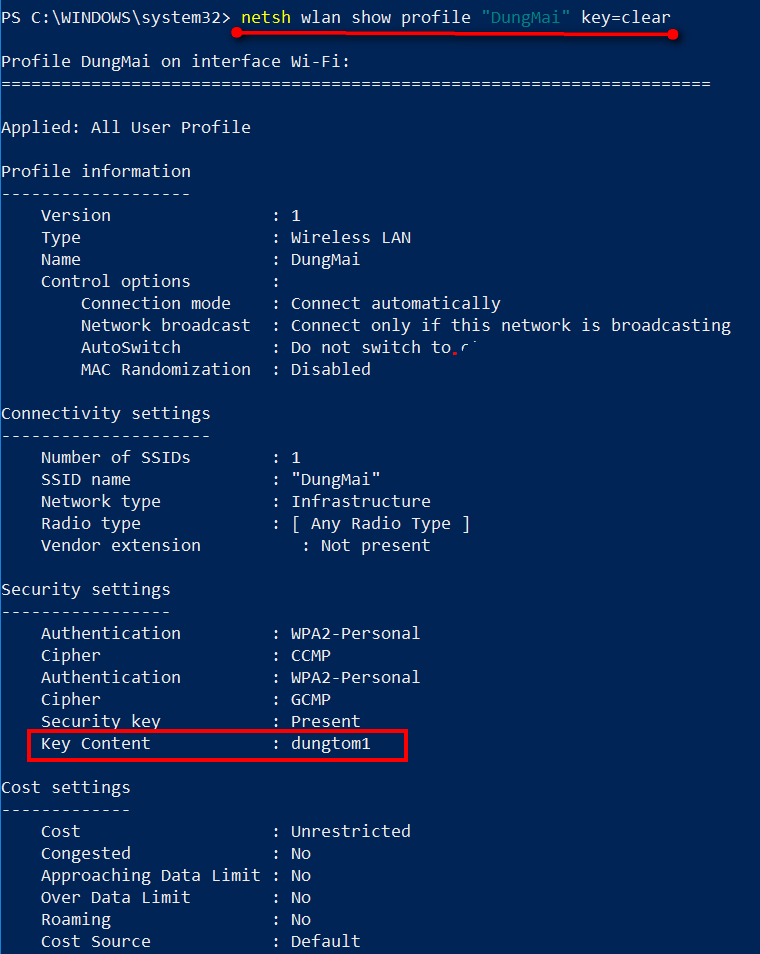 xem mật khẩu Wi-Fi đã kết nối trên Windows 10 - hình 6