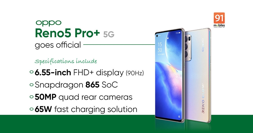 OPPO Reno5 Pro+ ra mắt
