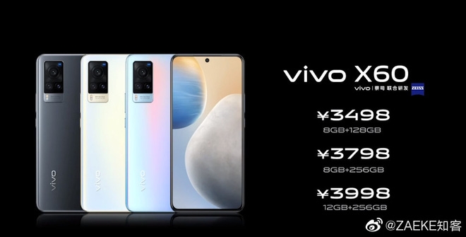 Giá và thời gian lên kệ vivo X60 series