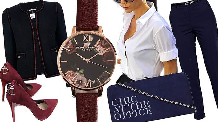phong cách đồng hồ office chic