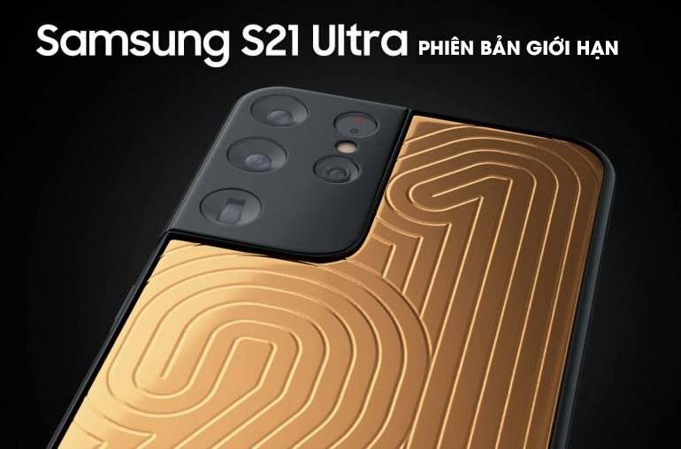 Samsung Galaxy S21 Ultra phiên bản bằng vàng nguyên khối