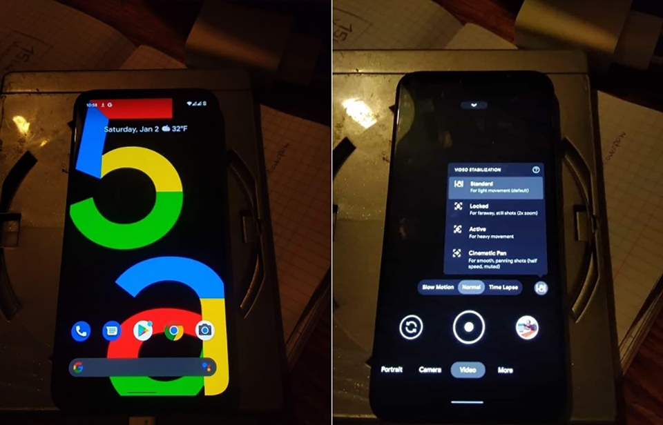 Rò rỉ ảnh thực tế Google Pixel 5a