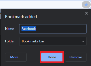 cách lưu trang web trên google chrome - bước 2